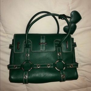 Luella green leather handbag